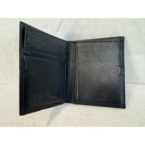 Men's Black Leather Bi-fold Wallet Franklin Covey - 4 3/4" x 3 3/4"